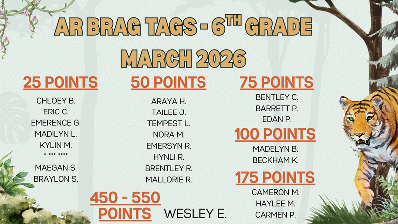 GR6 - March 2026 Brag Tags