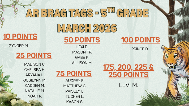 GR5 - March 2026 Brag Tags