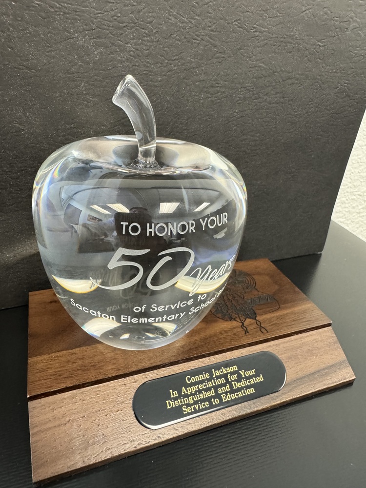 Crystal Apple 50 Years of Service