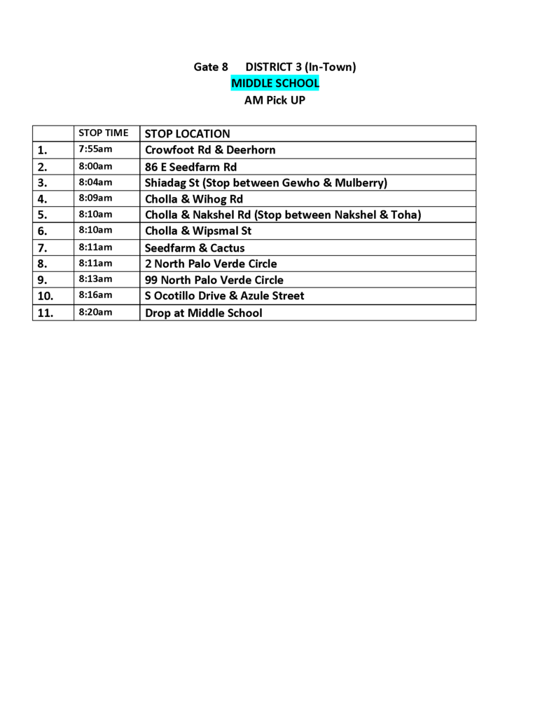 Bus Route MS