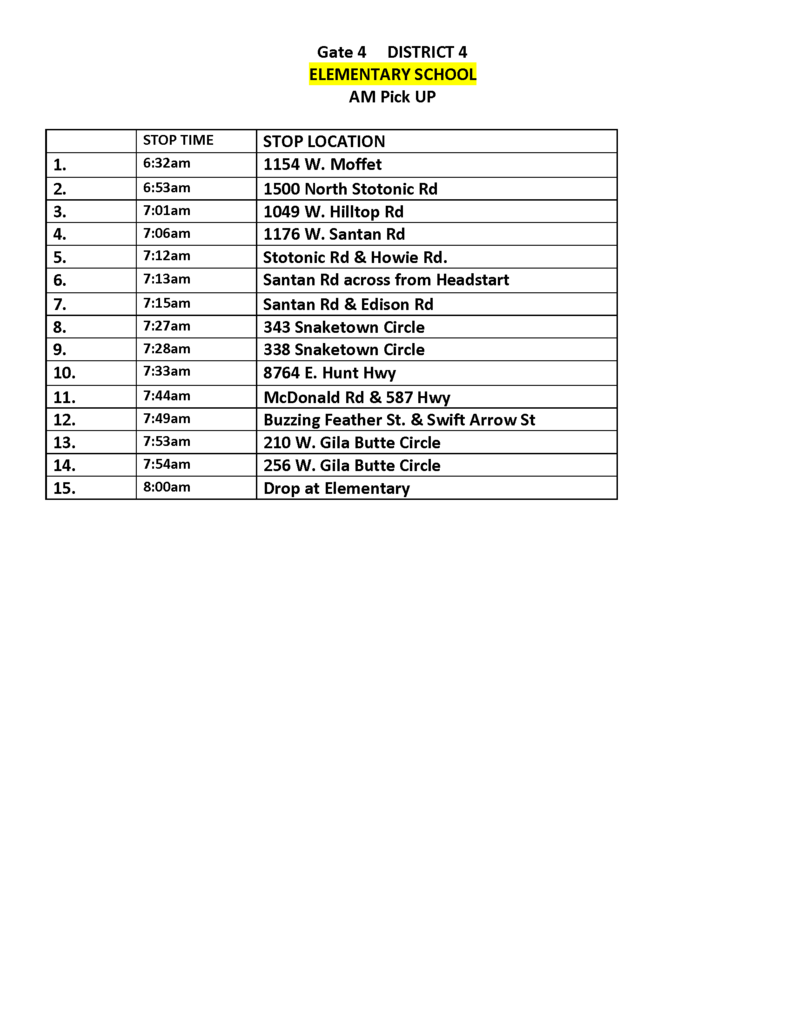 Bus Route ES