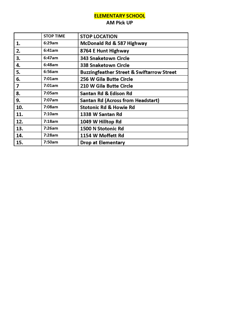 bus route ES