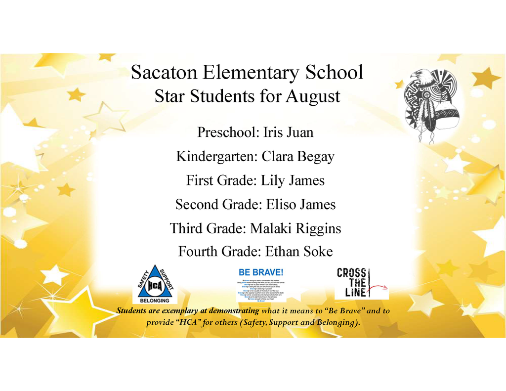 Star Students August - ES