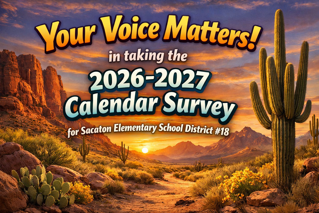 Sacaton Desert Sunset Calendar Survey Promo