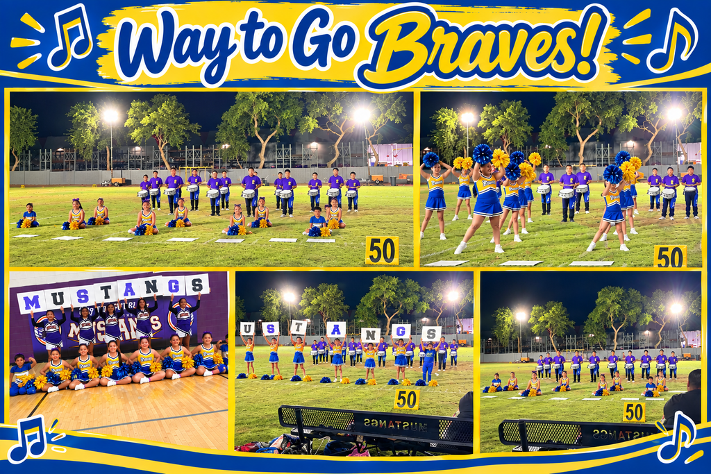 ses cheer squad at mustangs