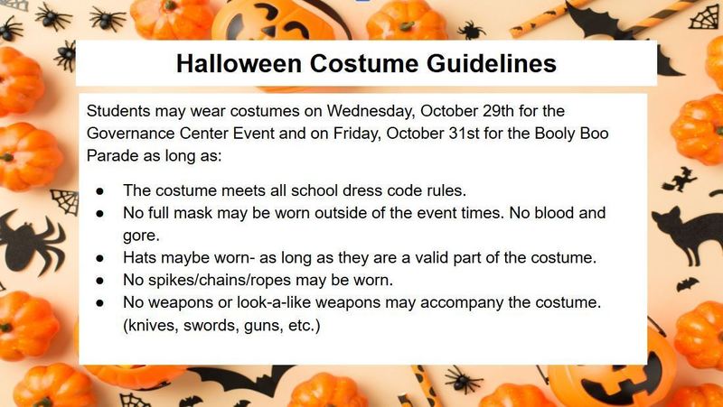 costume guidelines