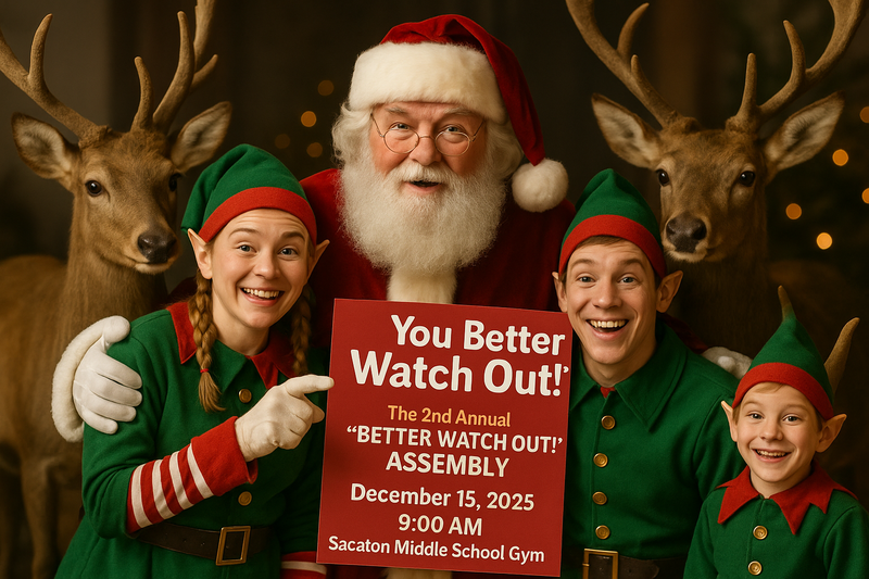 Santa and Elves with Better Watch Out