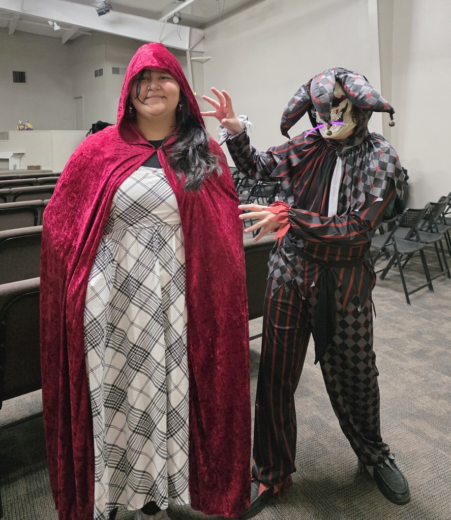 students in costumes