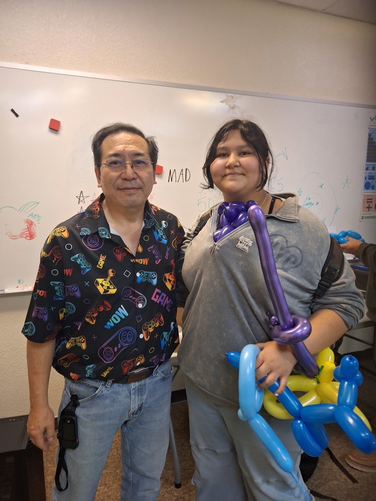 student with teacher