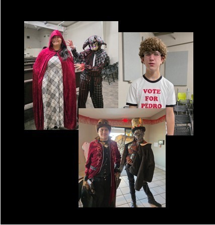 students in costume