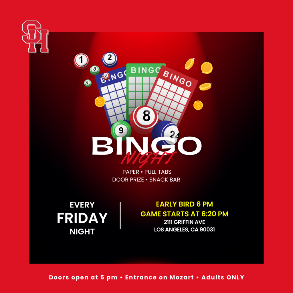 Bingo Night at Sacred Heart