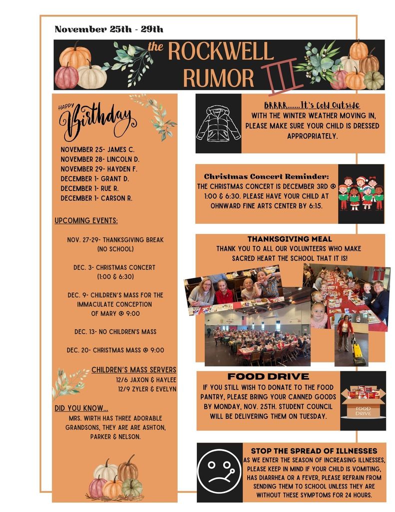 Rockwell Rumor (Nov. 25th-29th)