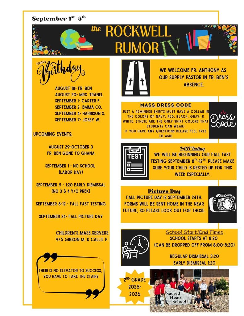 the Rockwell Rumor (Sept 1st-5th)