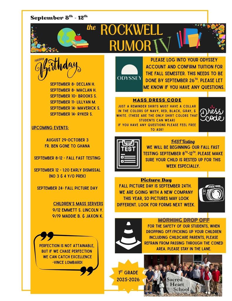 Rockwell Rumor (September 8th-12th)