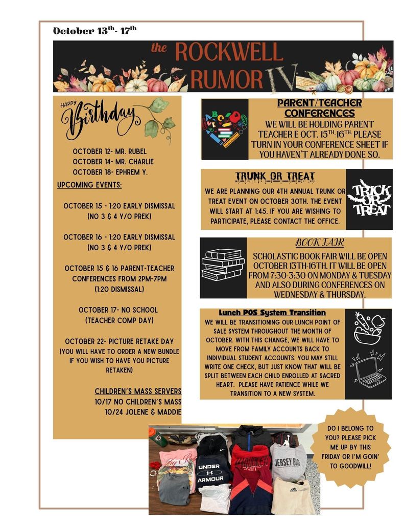 Rockwell Rumor (Oct. 13th-17th)