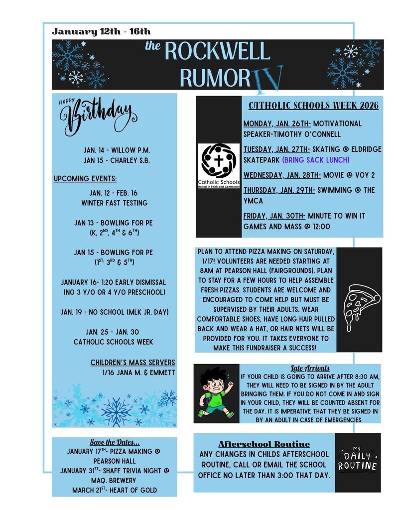 the Rockwell Rumor (Jan 12th-16th)