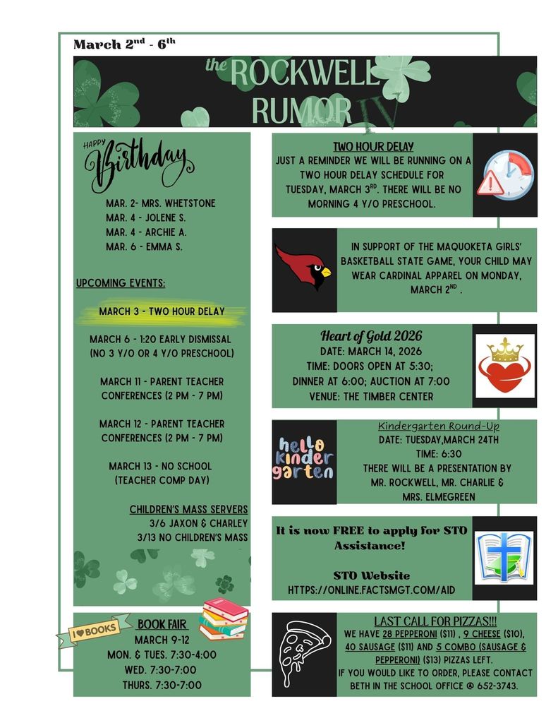 the Rockwell Rumor (March 2nd-6th)