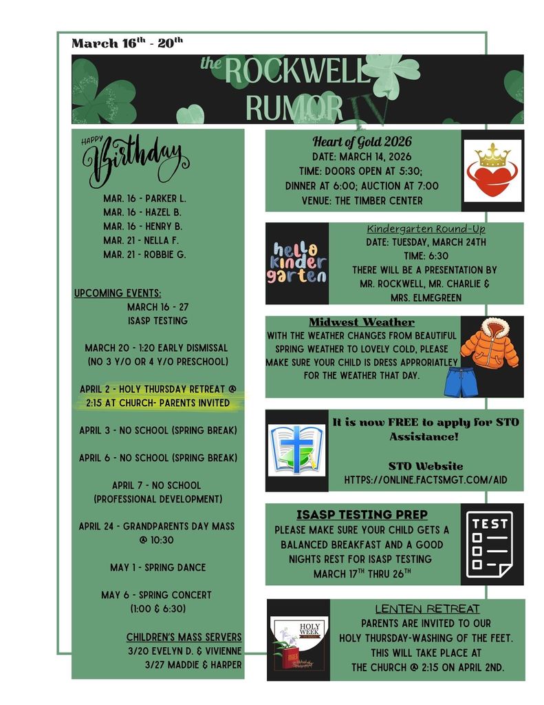 the Rockwell Rumor (March 16th-20th)