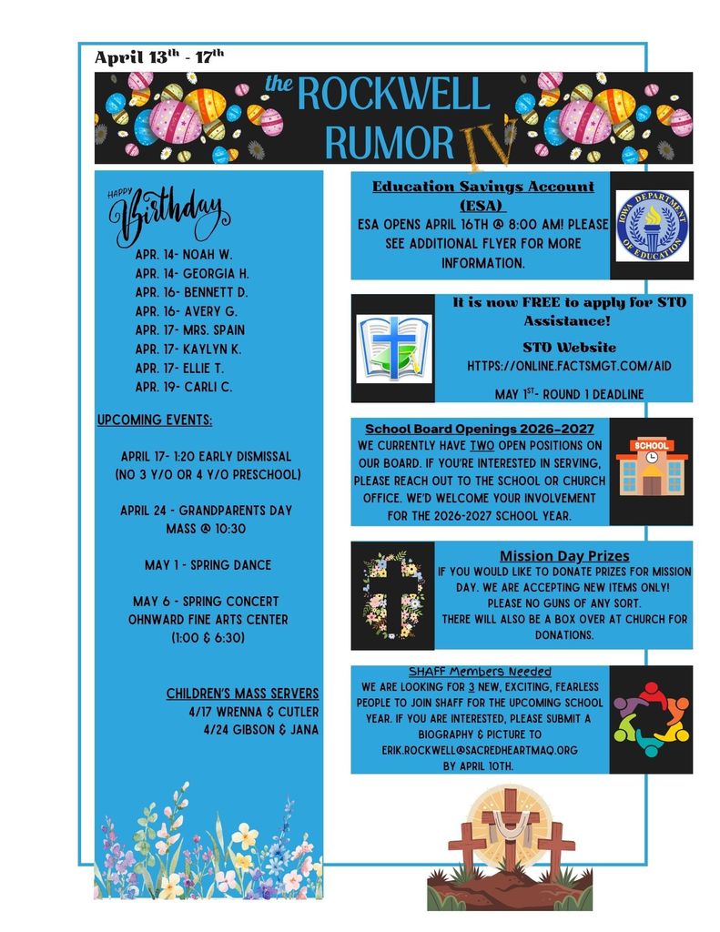 the Rockwell Rumor (April 13-17)