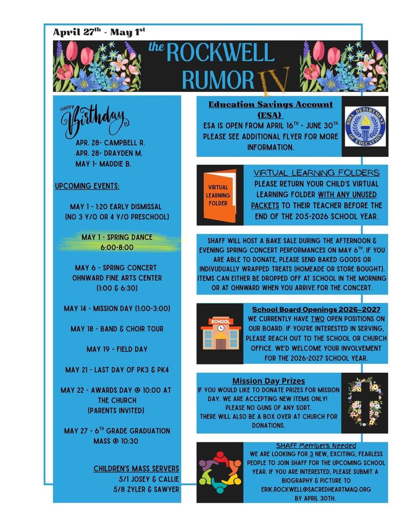 the Rockwell Rumor (April 27th-May 1st)