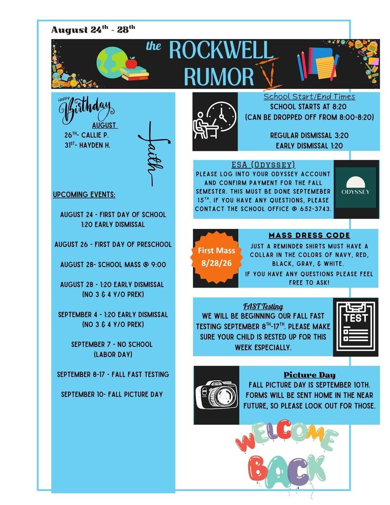 the Rockwell Rumor (Aug 24th-28th)