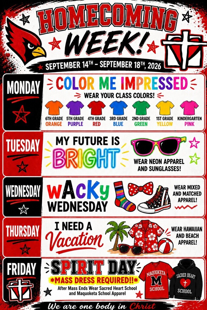 Homecoming Dress Up Days 2026