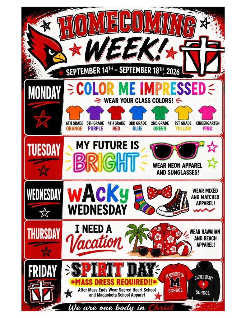 Homecoming Dress Up Days 2026