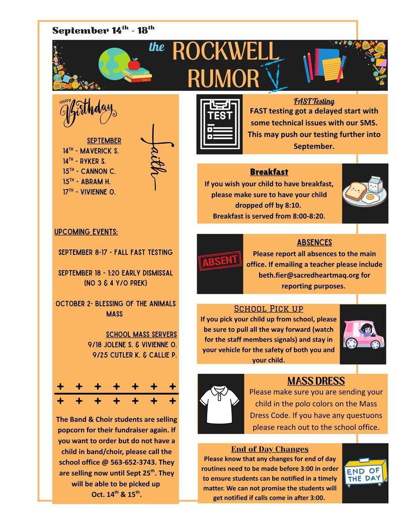 the Rockwell Rumor (Sept 14th-18th)