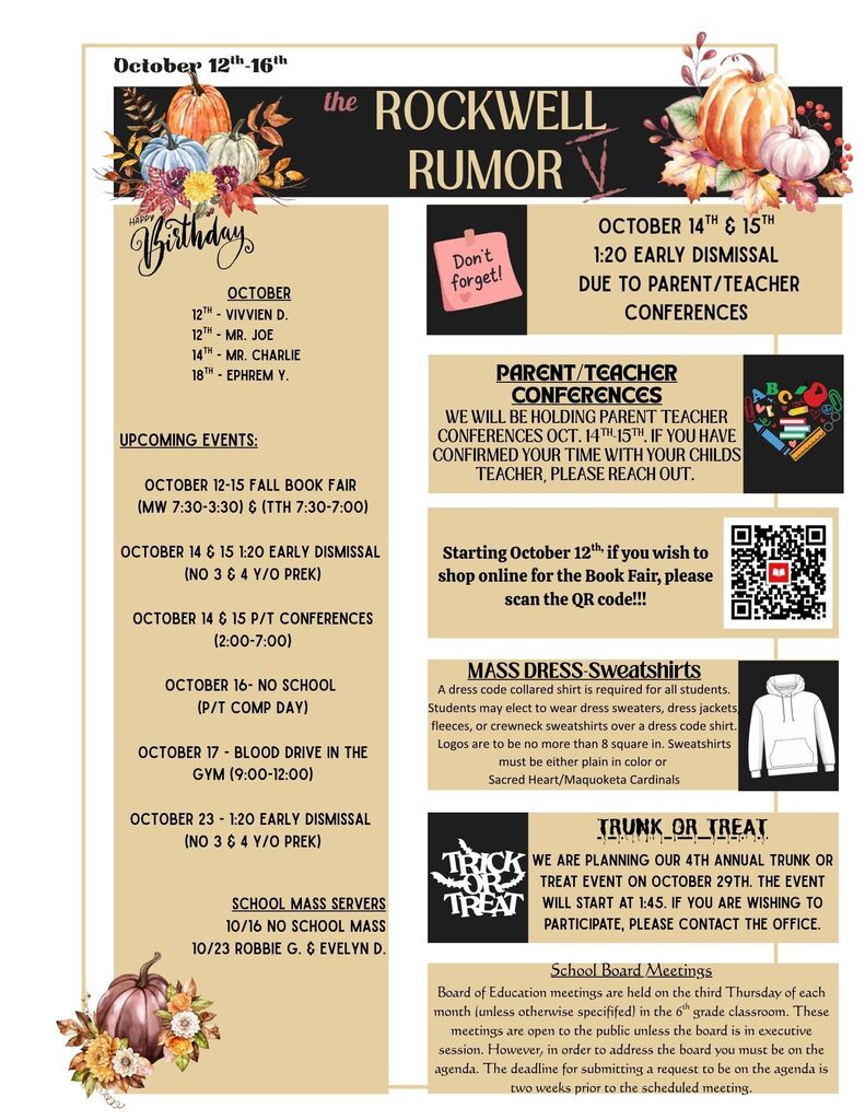the Rockwell Rumor (Oct. 12th-16th)
