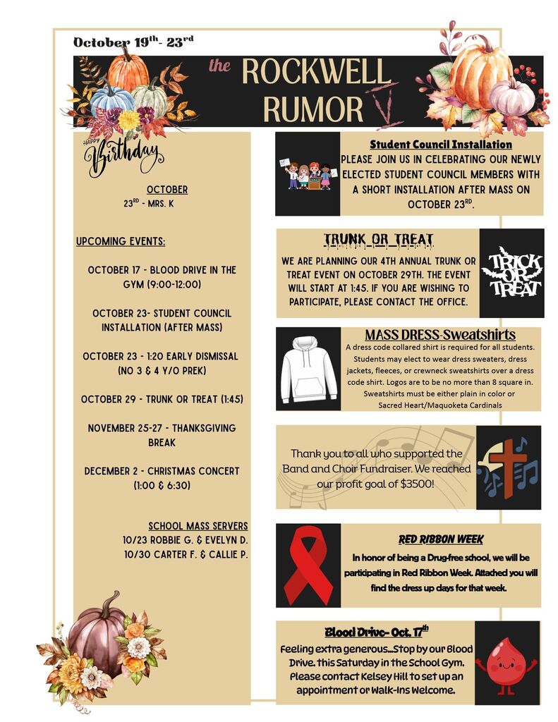 the Rockwell Rumor (Oct. 19th-26th)