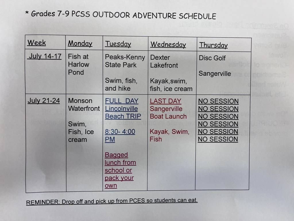 SummerProgramcalendar