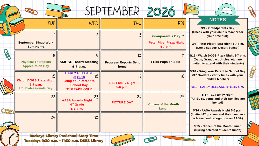 September Events 2026