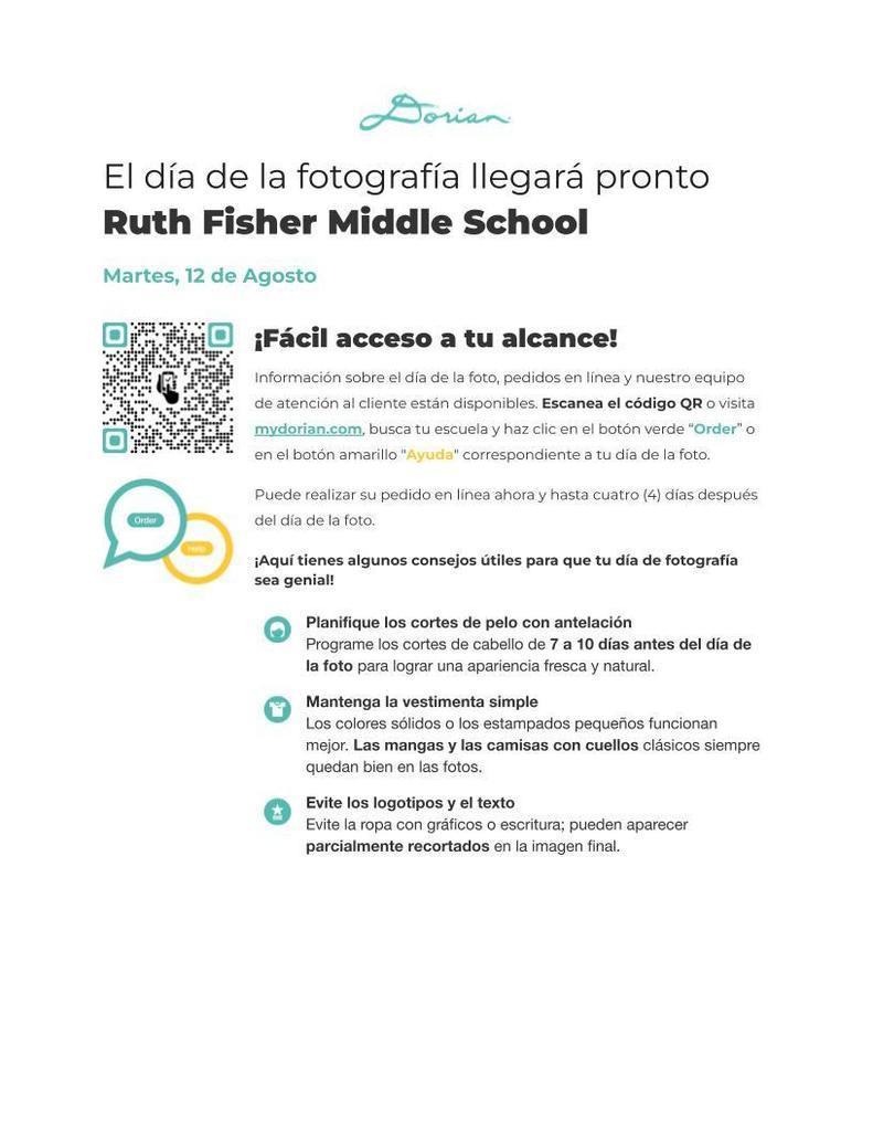 Picture Day Reminder Spanish