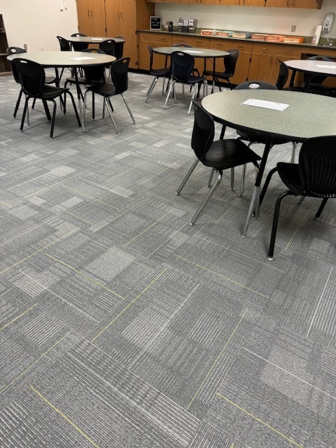 300 Building got new carpet in all classrooms!!!