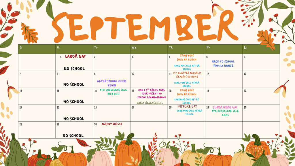 September Calendar