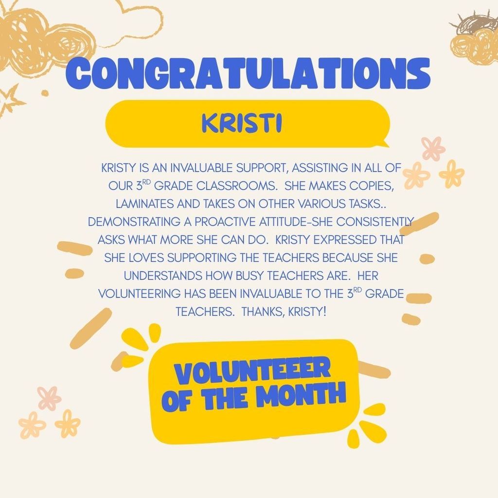 Volunteer of the Month