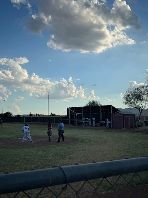 At the field