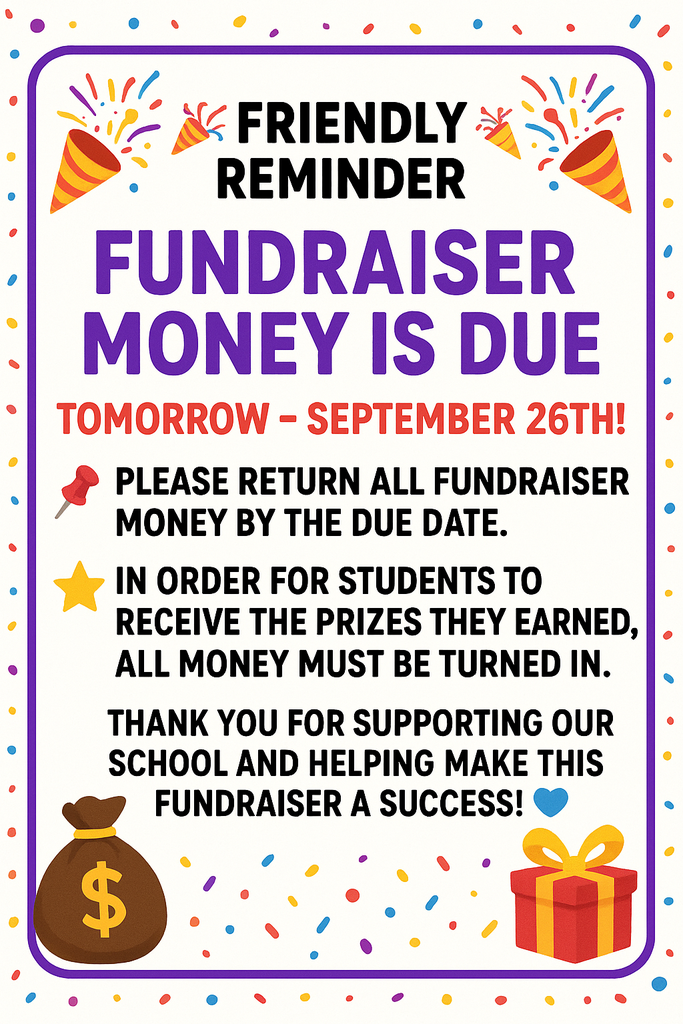 Fundraiser money due