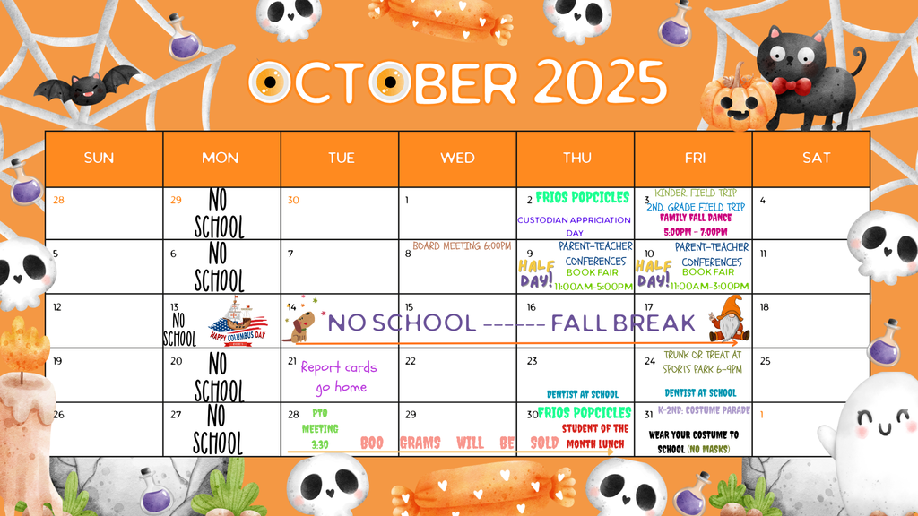 October Calendar