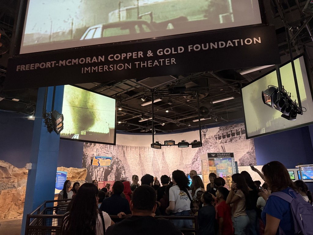 Students experiencing an immersion theater