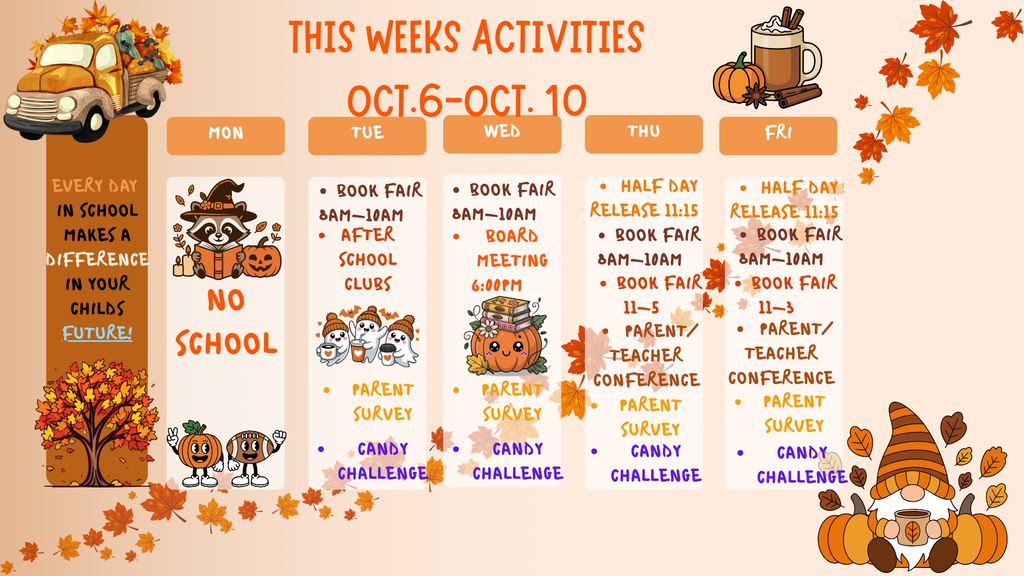 This week at a glance 10/7-10/10
