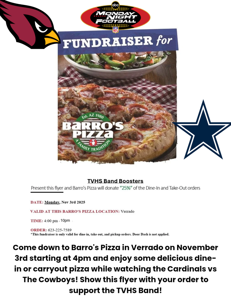 TVHS Band Barros Fundraiser