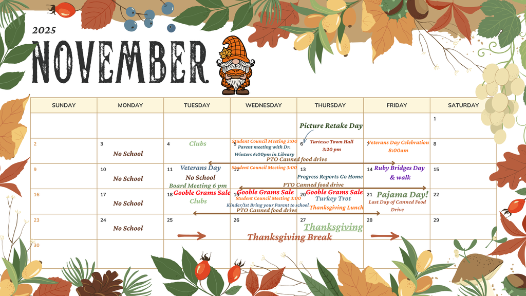 November Calendar