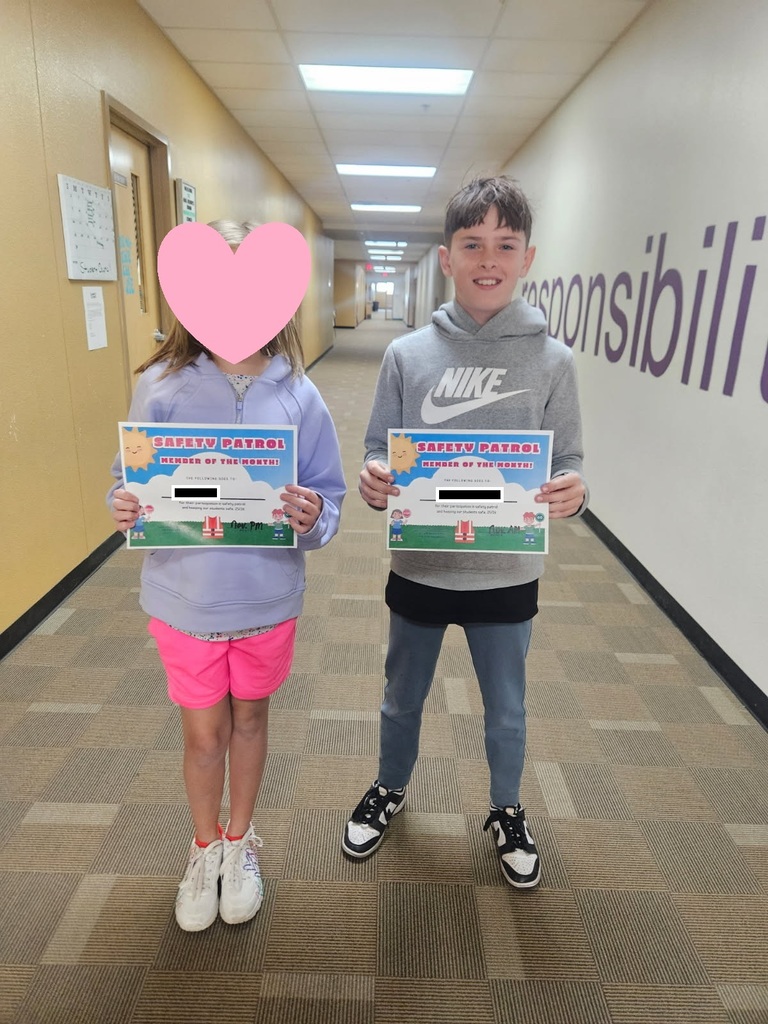 Safety Patrol Members of the Month