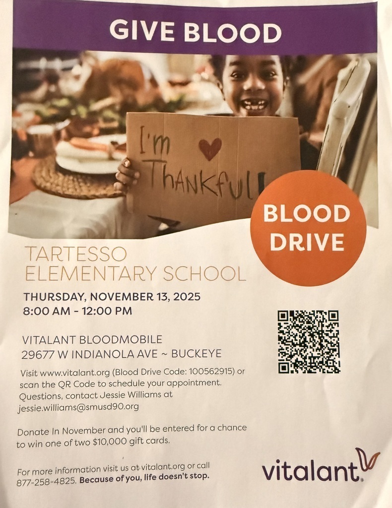 Blood Drive today 8am-12pm