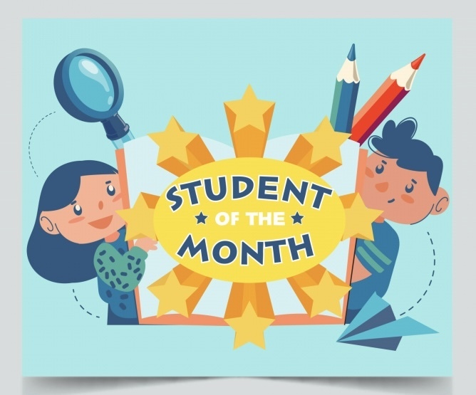 student of the month flyer
