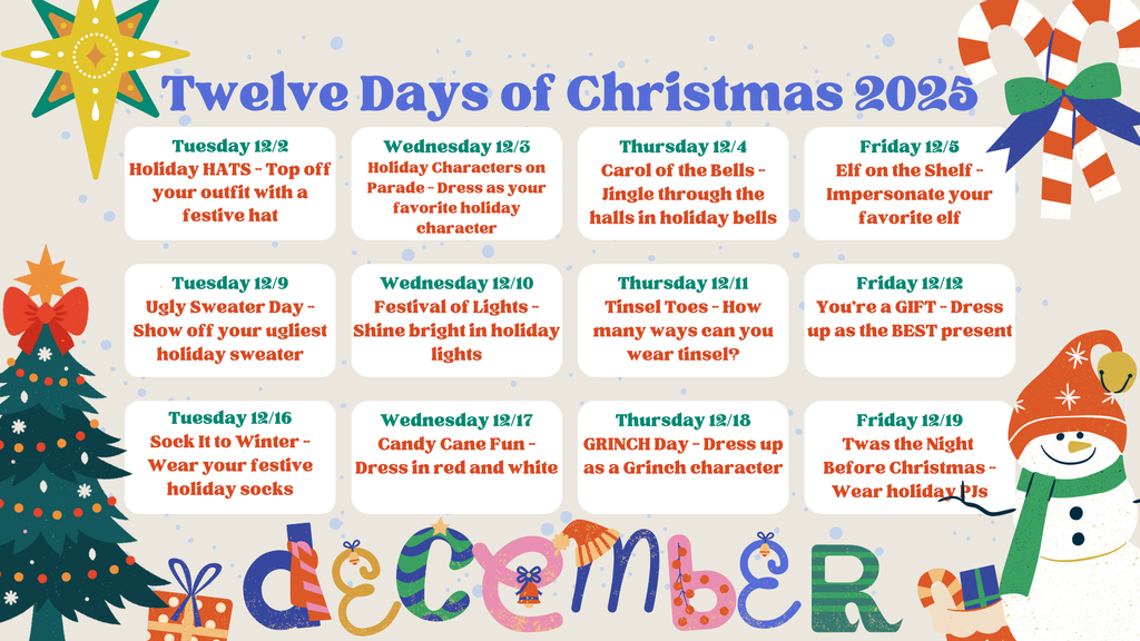 Holiday Spirit Days