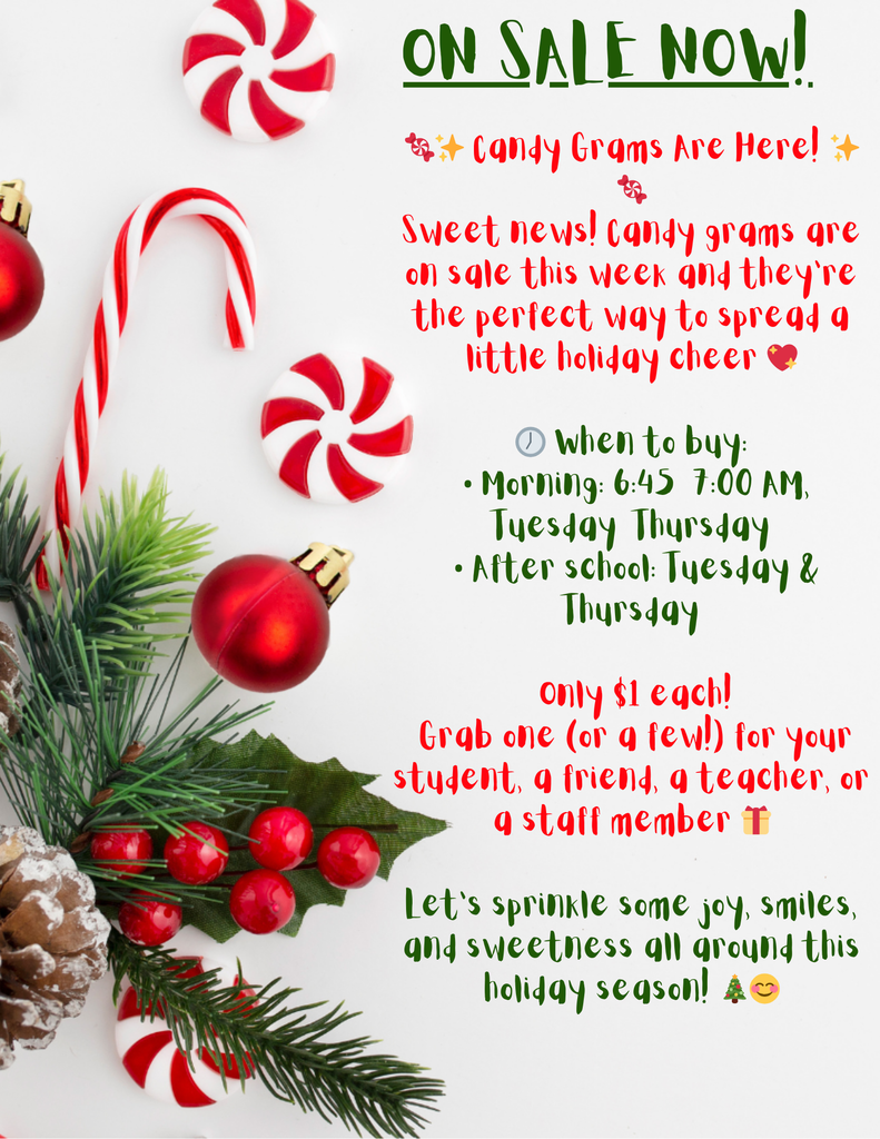 Student Council Candy cane grams Sale