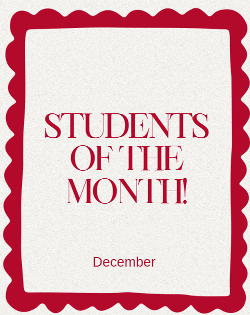 Students of the month