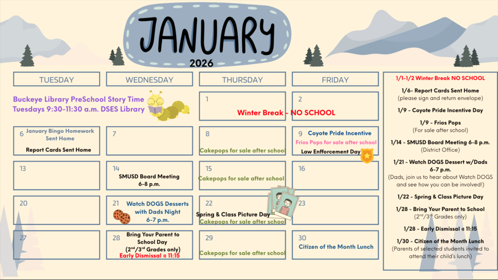 January 2026 events